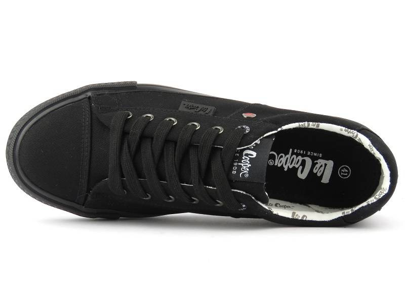 Trampki męskie przed kostkę - LEE COOPER LCW-22-31-0897M, czarne