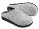 Filcowe kapcie damskie Manitu 320070-91, szare