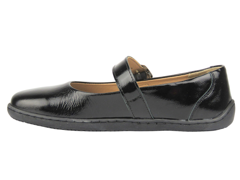Barefoot skórzane minimalistyczne półbuty Helios Komfort 471 czarne