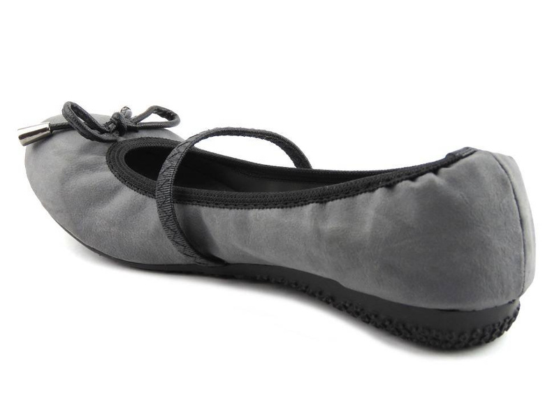Baleriny dziecięce MSTVOGUE 209-S66, szare