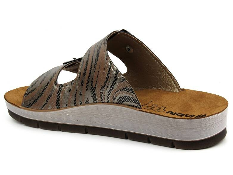 Klapki damskie z klamrami - INBLU CP-45, czarne