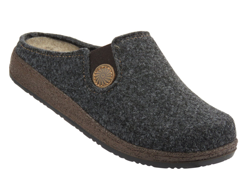 Ciepłe kapcie damskie Befado 155D183, brązowe