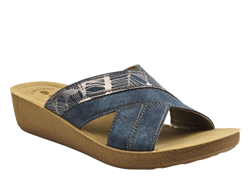 Klapki damskie INBLU TP-49, granatowe