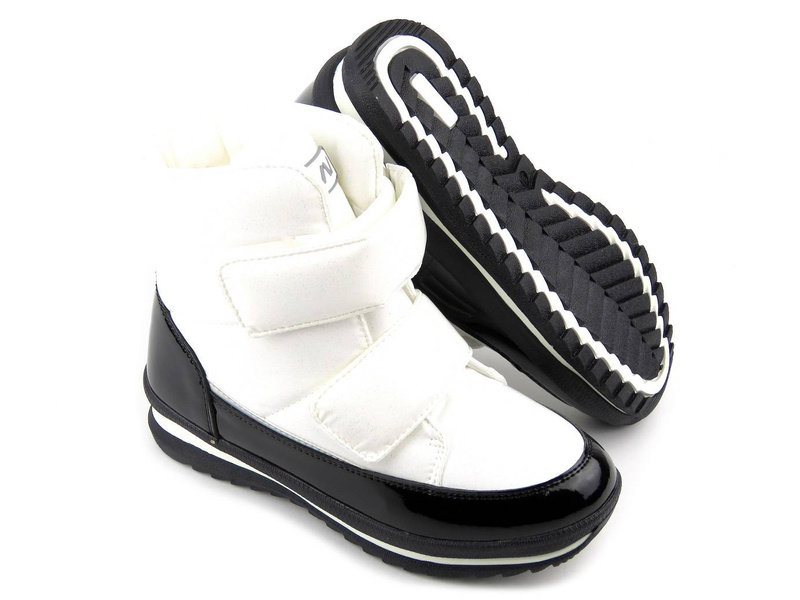 Wysokojakościowe śniegowce dziecięce z wełną owczą - WEESTEP R292958801W, białe