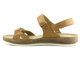 Wygodne sandały damskie polskiej produkcji - HELIOS Komfort 282, jasnobrązowe