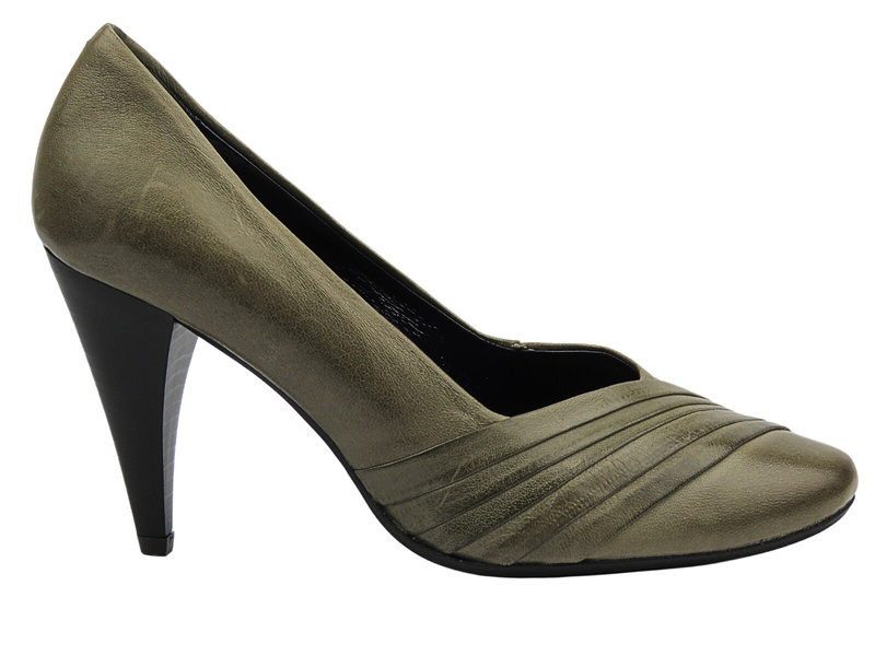Czółenka na szpilce OLEKSY 978 khaki