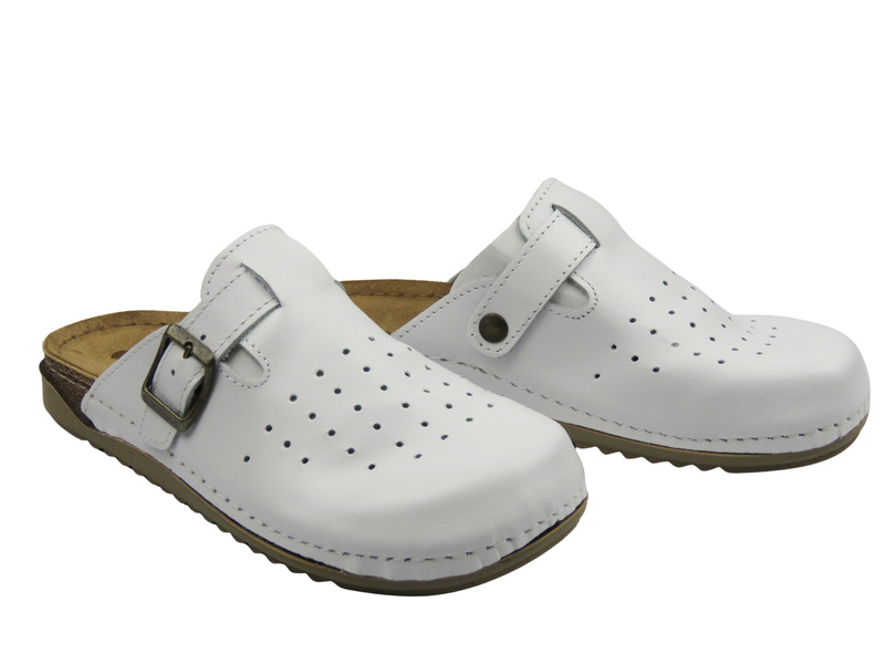 Klapki damskie medyczne- INBLU AA-03KU, białe