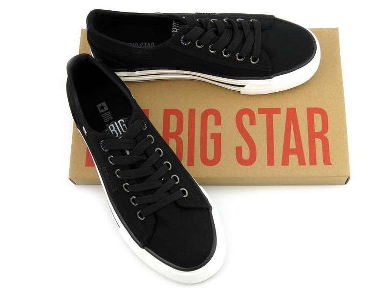 Trampki damskie na platformie Big Star HH274056, czarne