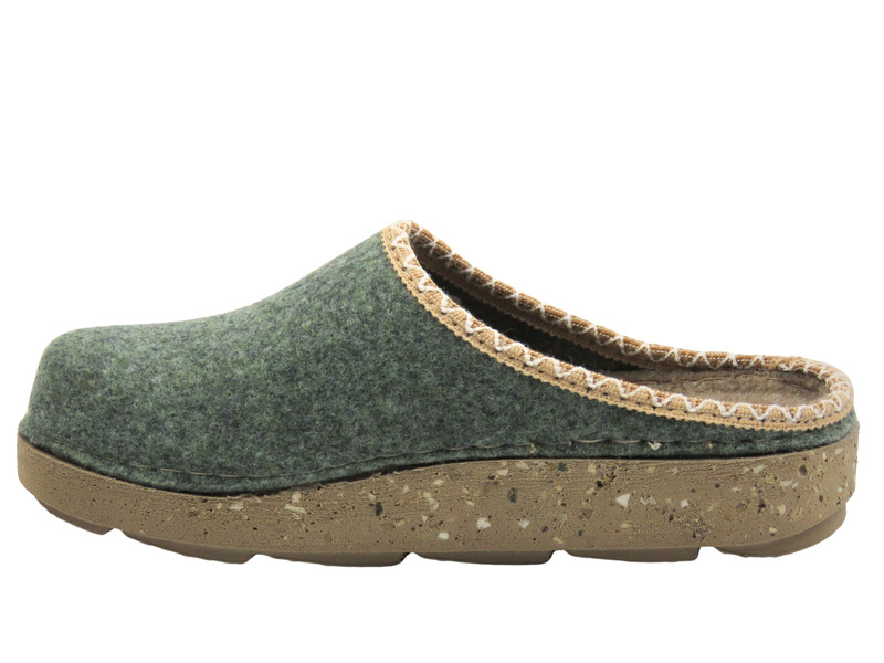 Kapcie damskie filcowe zielone Inblu ED-31