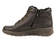 Botki damskie z wełną - HELIOS Komfort 553, ciemnobrązowe