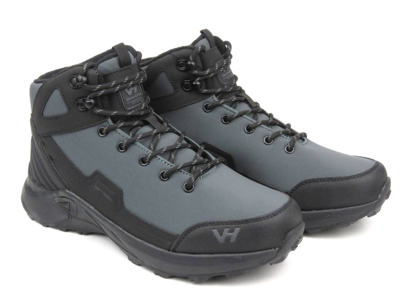 Sneakersy, trekkingi męskie- Vanhorn 23-34061, szare