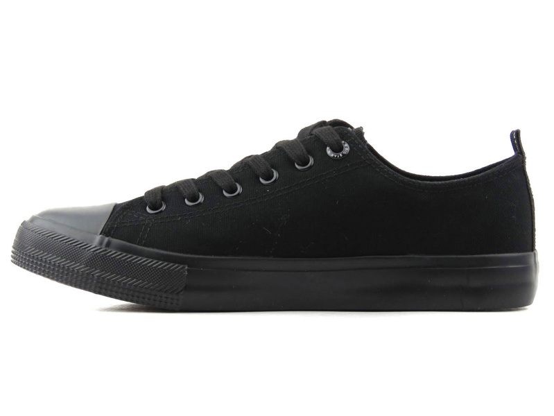 Trampki męskie przed kostkę - BIG STAR KK174007, czarne