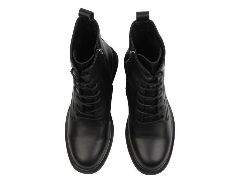 Skórzane botki damskie czarne Cambell 25-98313