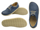 BareFoot skórzane minimalistyczne buty damskie ciemny granat Helios Komfort 715-2B