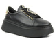 Sportowe buty damskie na platformie - CheBello 4292, czarne