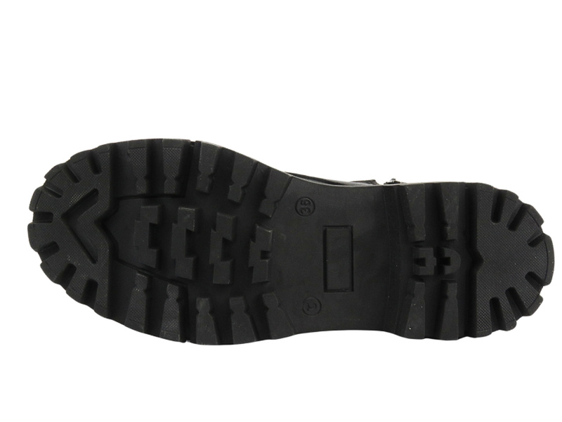 Trapery, trzewiki damskie - VACARRO 230012, czarne