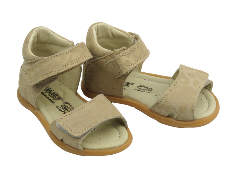 Sandały dziecięce na rzepy beżowe Jamet 1121