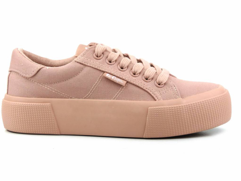 Trampki damskie, creepersy LEE COOPER LCW-22-31-0886L, różowe