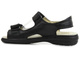 Wygodne sandały damskie w tęgości H - AXEL KOSELA 2154/9154, czarne