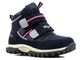 Śniegowce, trzewiki dziecięce zimowe na rzepy - WOJTYŁKO 4Z21037G Softshell, granatowe