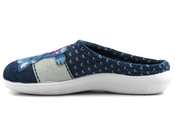 Kapcie damskie z kotem - INBLU CAMILLE, granatowe