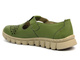 Skórzane półbuty damskie wiosenno-letnie - Helios Komfort 421, zielone