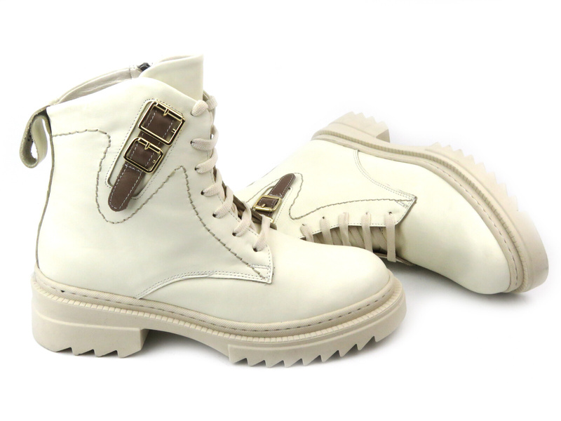 Botki damskie - VENEZIA 8211301, beżowe