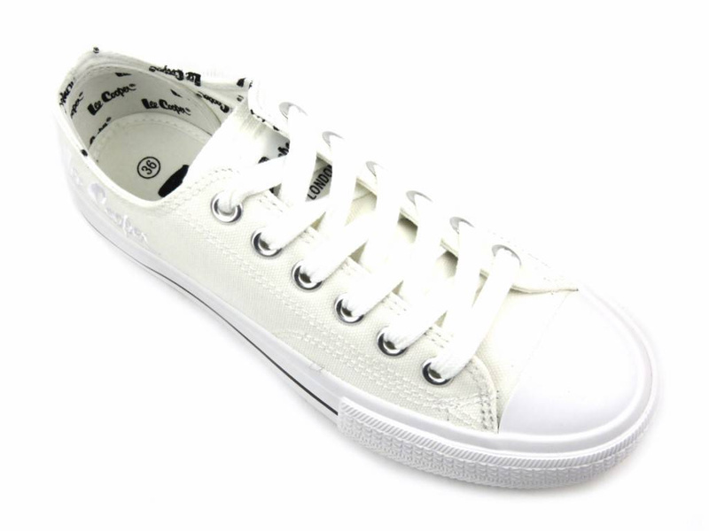 Trampki damskie, creepersy LEE COOPER LCW-22-31-0842L, białe