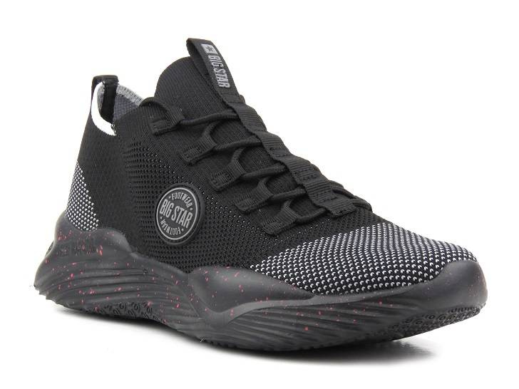 Buty sportowe męskie przewiewne, oddychające - BIG STAR LL174282, czarne