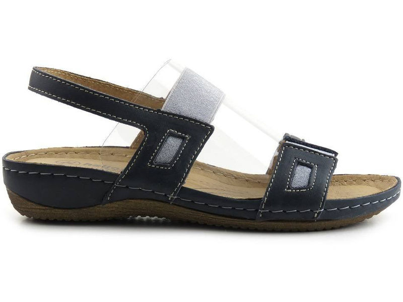 Sportowe sandały damskie Helios Komfort 271, granatowe