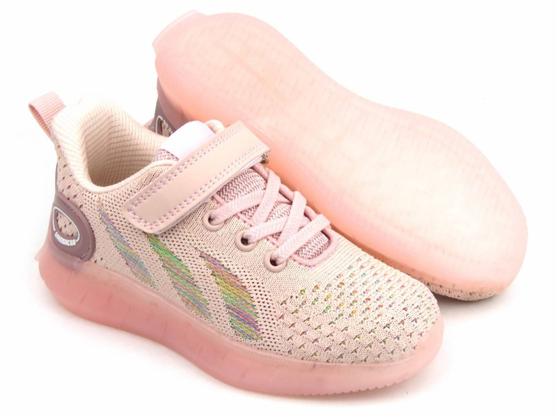 Buty sportowe dziecięce, adidasy American Club RL 79/22, różowe