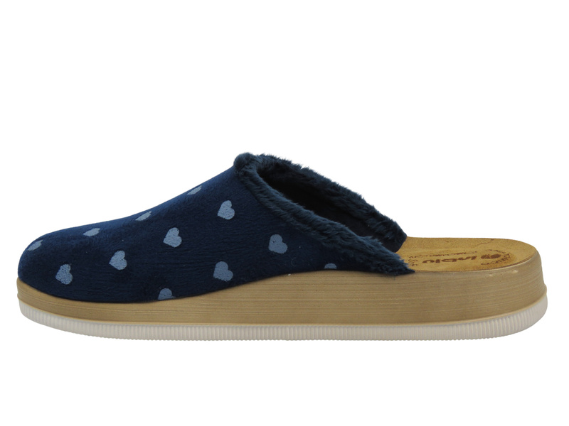 Wygodne kapcie damskie INBLU CT-40, granatowe