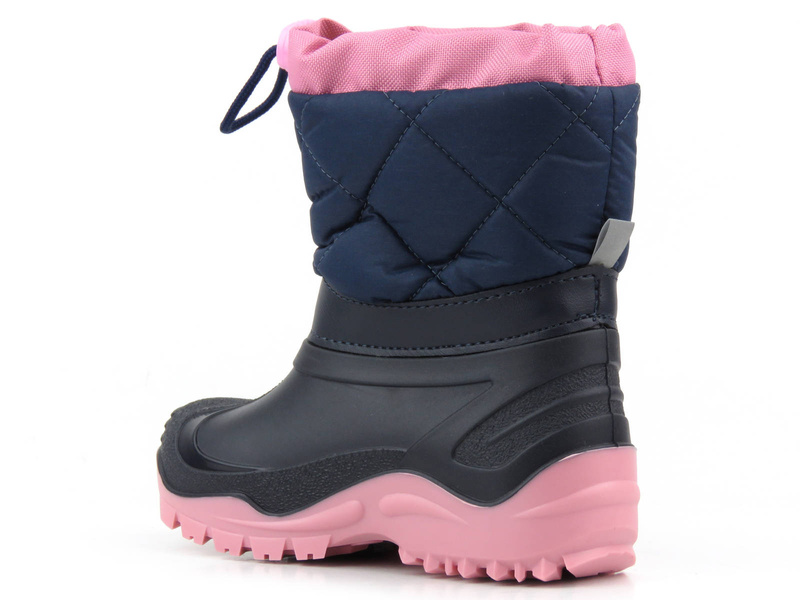 Śniegowce, kalosze dziecięce z wełną - Ren But MUFLON 32-468-0123, granatowe