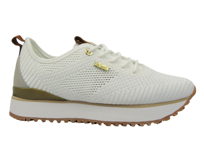 Sportowe półbuty, sneakersy damskie - Lee Cooper 25-03-3356L, białe