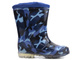Wysokie kalosze dziecięce moro - WOJTYŁKO 4321G, granatowe