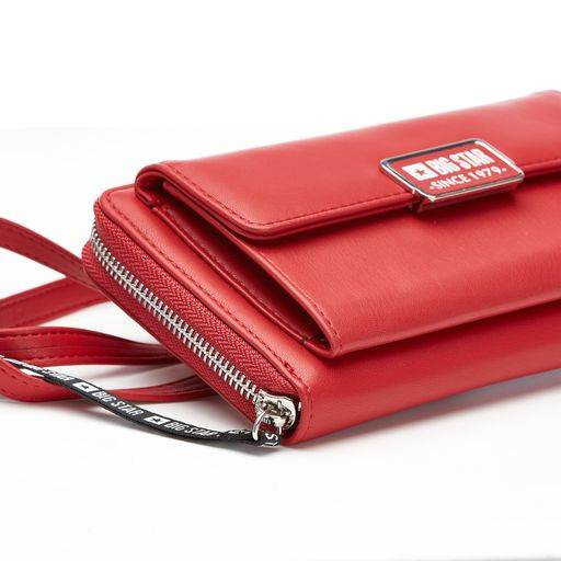 Torebka damska a la portfel - BIG STAR GG674008, czerwona