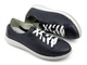 Buty damskie sportowe z wyjmowaną wkładką - Befado Dr Orto 156D011, granatowe