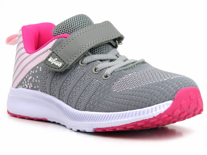 Sportowe buty dziecięce, młodzieżowe - BEFADO 516Y137, szare