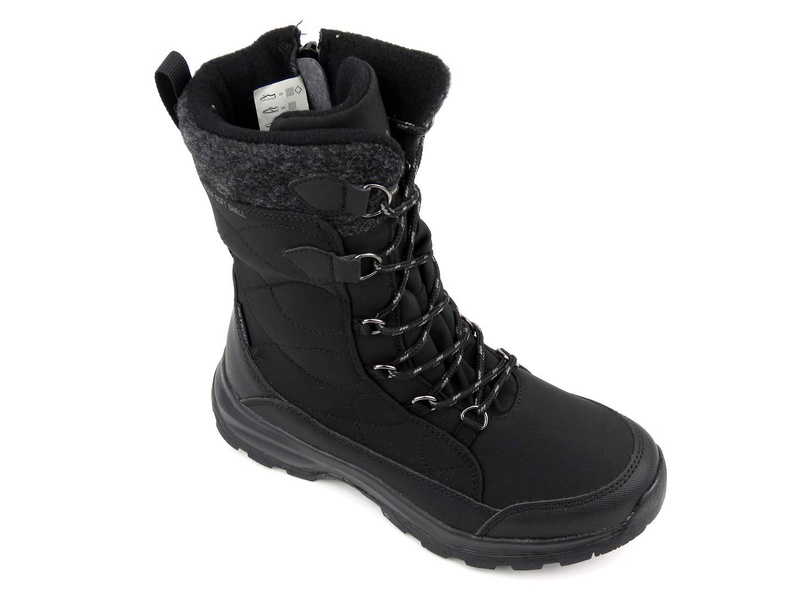 Wysokie trekkingi, śniegowce damskie DK TECH SoftShell 2105, czarne