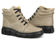 Ocieplane botki damskie sportowe - HELIOS Komfort 562S, cappuccino