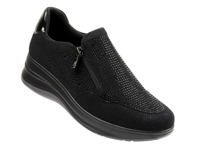 Wygodne półbuty damskie Inblu IC-50, czarne