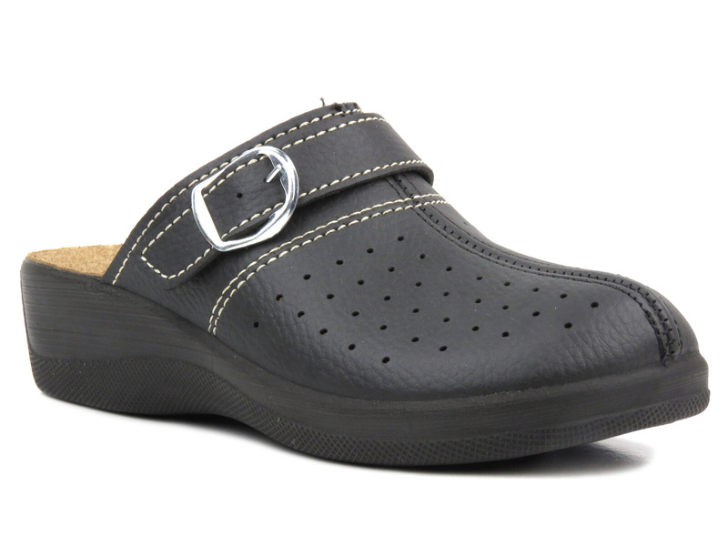 Klapki damskie medyczne- INBLU Easy Street 1610005, czarne