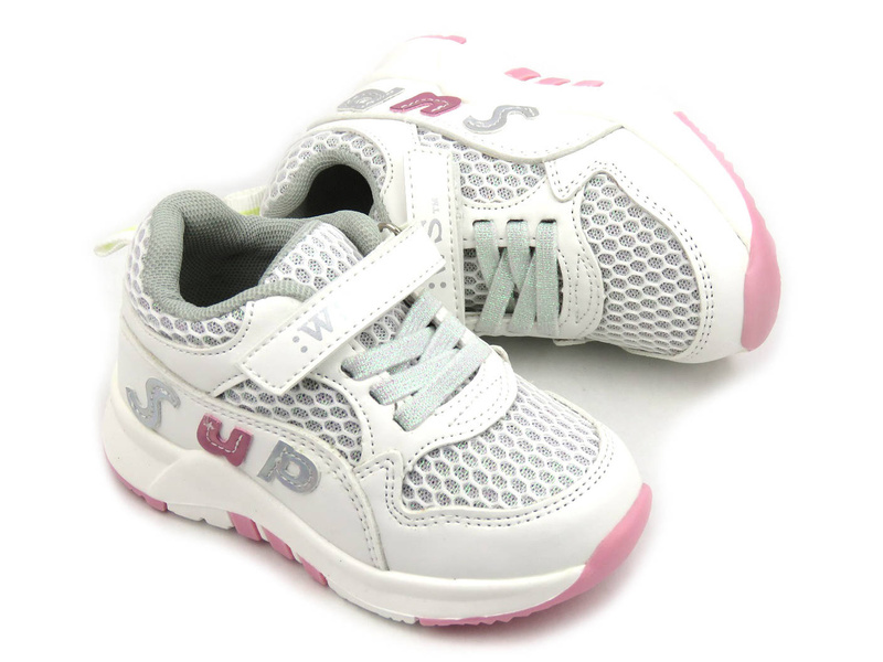 Buty sportowe, adidasy dziecięce na rzepy - WEESTEP R913633321, białe