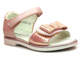Sandały dziecięce z kokardką - Weestep R525950603, różowe błyszczące