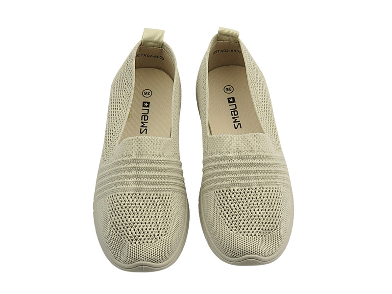Półbuty, espadryle damskie beżowe News 25TX02-8850 