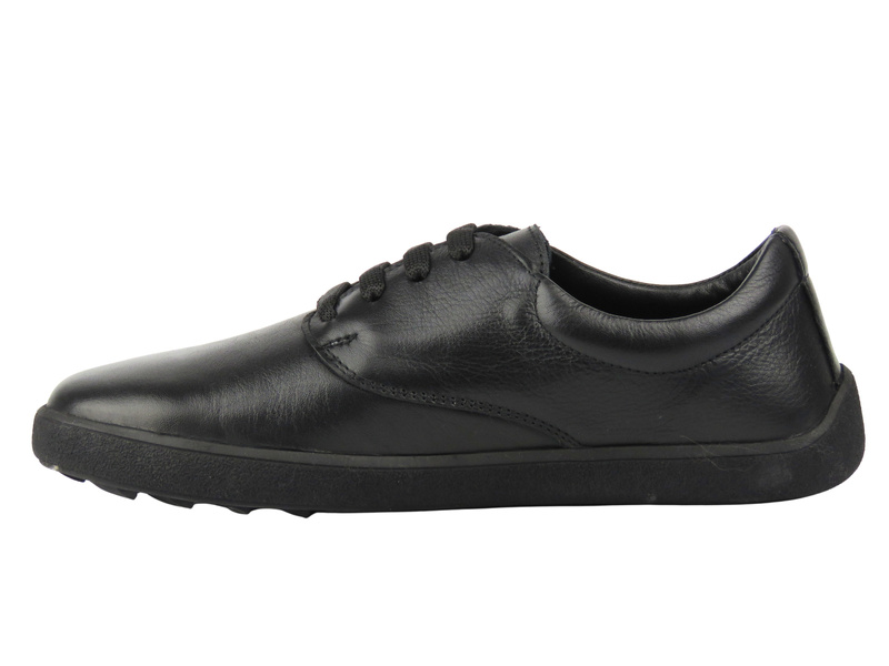 Barefoot skórzane minimalistyczne półbuty damskie Nika Komfort 26025 – czarne