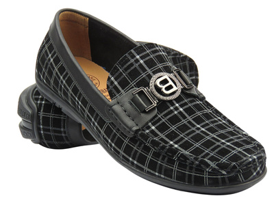 Wysokogatunkowe mokasyny męskie czarne JOHN DOUBARE 4D01-5-S21/B1