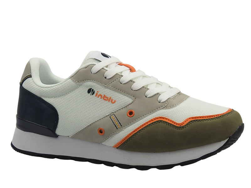 Sportowe buty męskie sznurowane białe Inblu IU-26