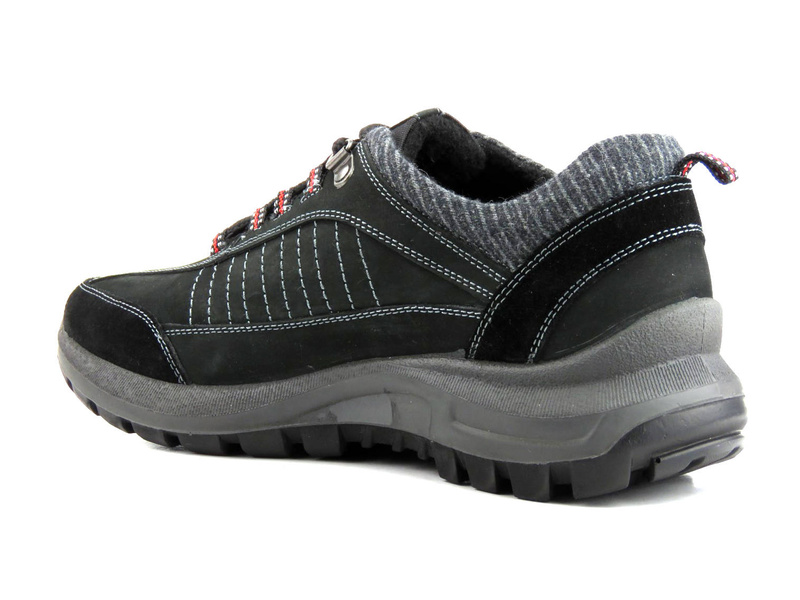 Trekkingi męskie niskie z membraną - MANITU 640144-01, czarne