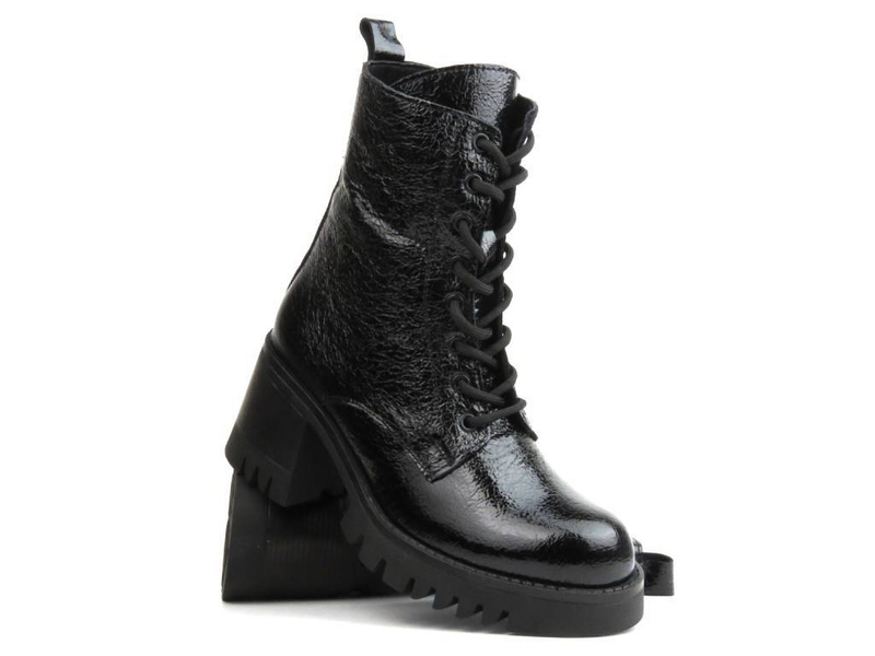 Botki, trapery damskie - VENEZIA 0010LP3R, czarne